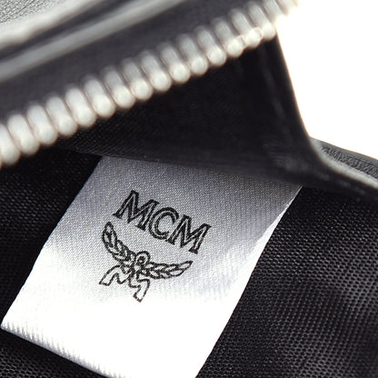 MCM Visetos Lanyard Card Holder Black 6 of 8