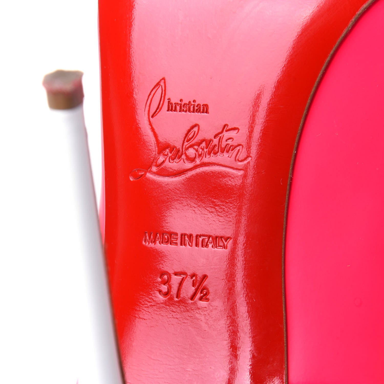 Christian Louboutin Matte Jazz Calf Fluo So Kate 120 Pumps 37.5 Fuchsia White 9 of 11