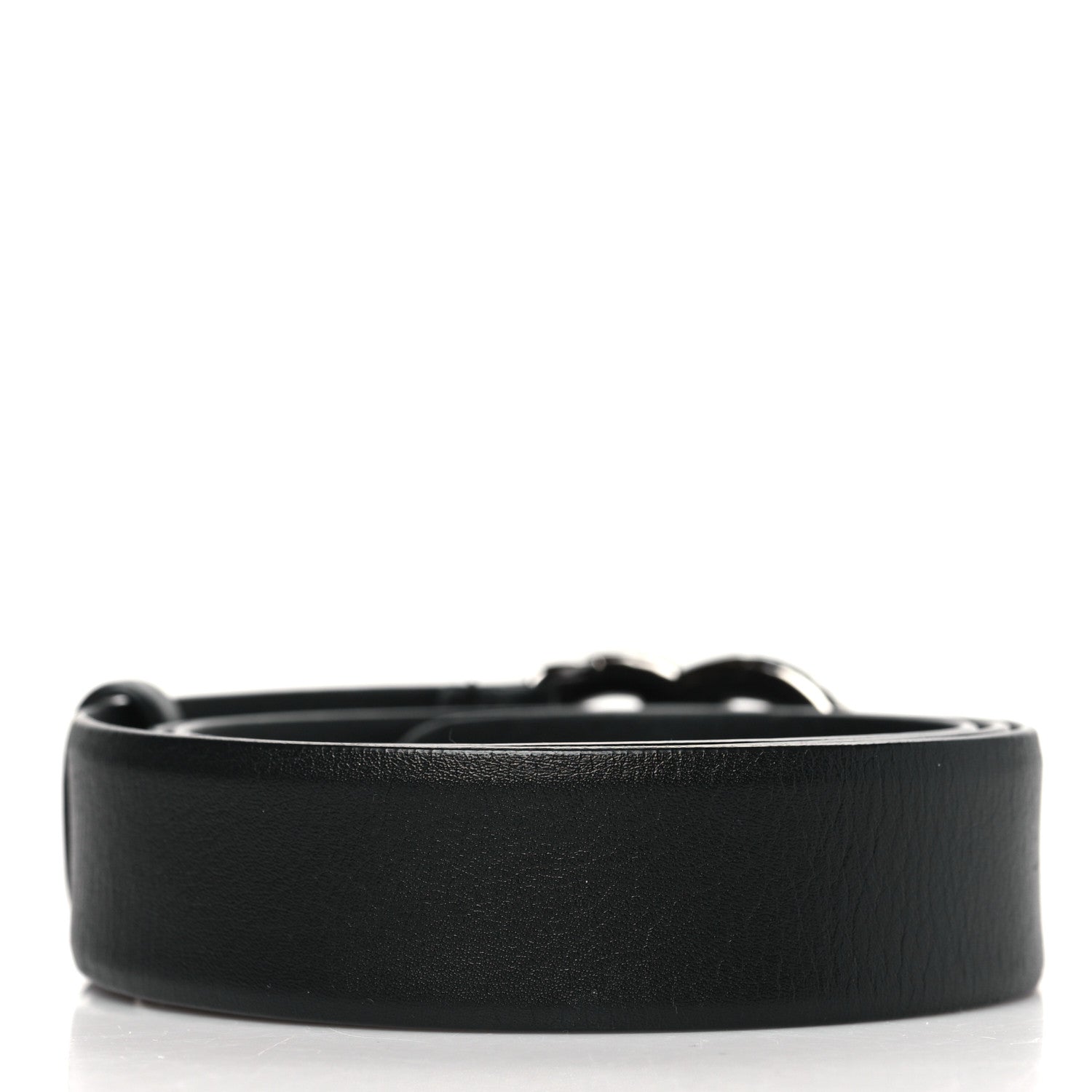 Chanel Calfskin Pearl Crystal CC Belt 85 34 Black 3 of 7