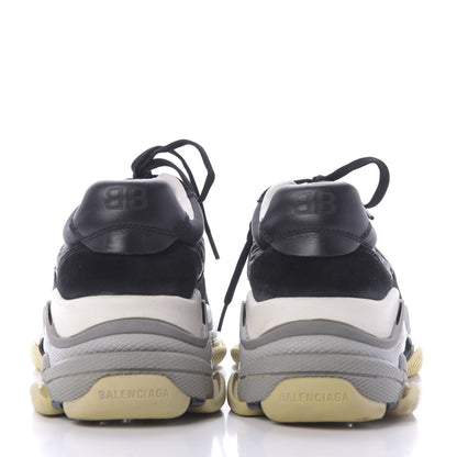 Balenciaga Nylon Suede Mens Triple S 2.0 Sneakers 45 Black Bordeaux 5 of 10