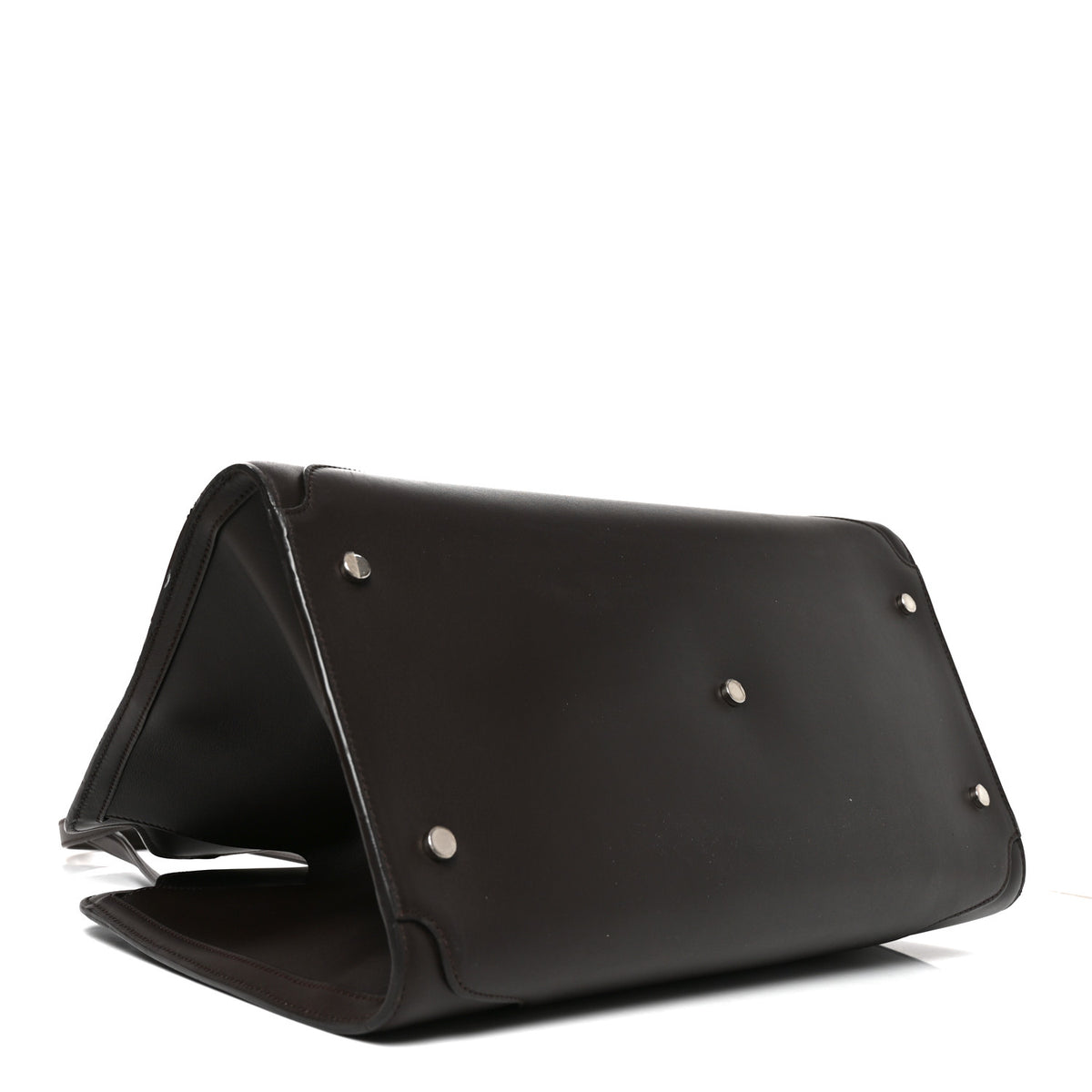 Loro Piana Smooth Calfskin Large Sesia Dark Brown 4 of 9