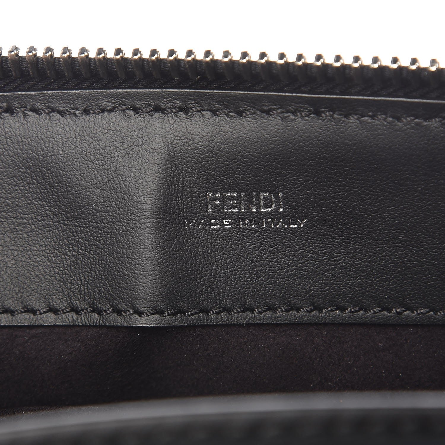 Fendi Vitello Baltico Dolce Nappa Lace Up Small Dotcom Click Chain Satchel Black 6 of 12