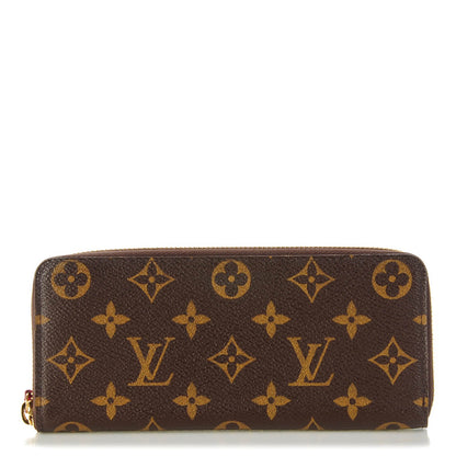 Louis Vuitton Monogram Clemence Wallet Fuchsia 1 of 7