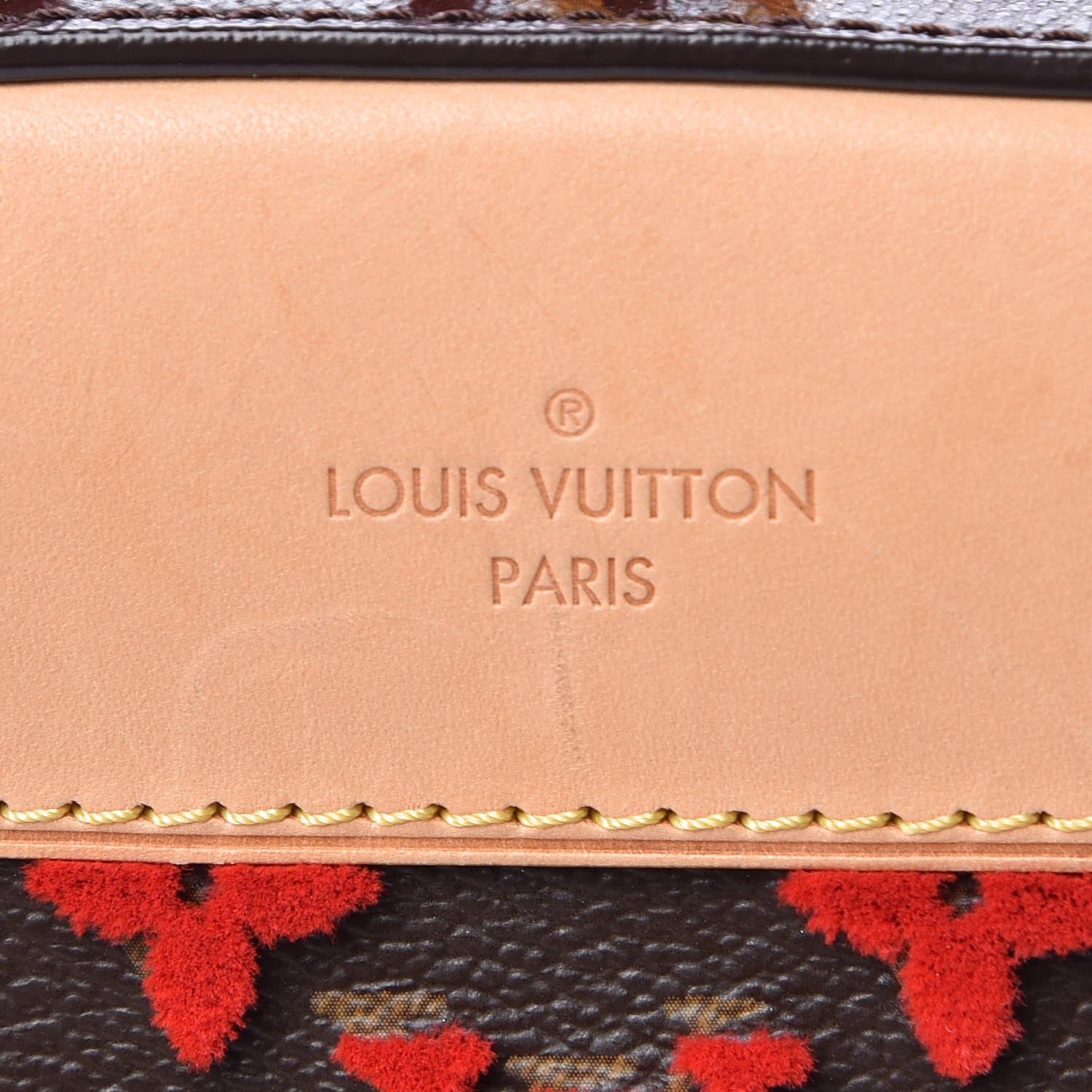 Louis Vuitton Monogram Tuffetage Deauville Cube Red 7 of 11
