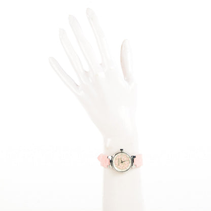 Louis Vuitton Stainless Steel Rubber 28mm Lovely Diamonds Tambour Watch Rose 2 of 8