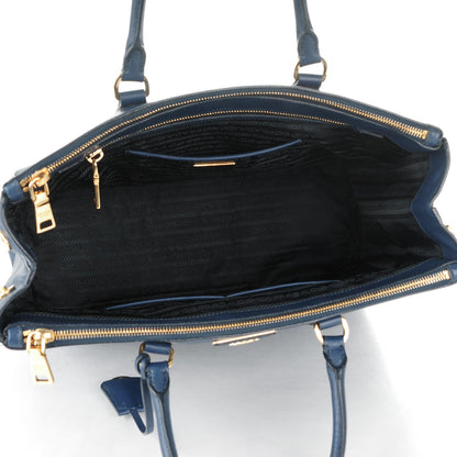 Prada Saffiano Large Galleria Double Zip Tote Bluette 5 of 11