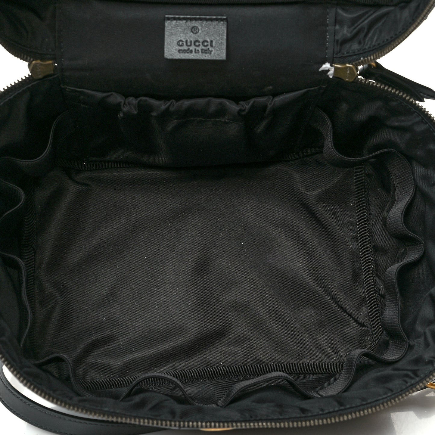 Calfskin Matelasse Large GG Marmont Vanity Cosmetic Case Black