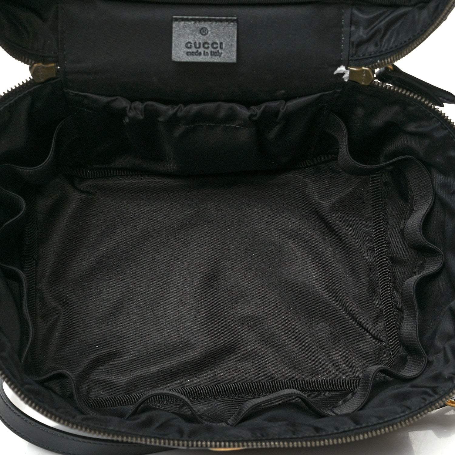 Gucci Calfskin Matelasse Large GG Marmont Vanity Cosmetic Case Black 4 of 12