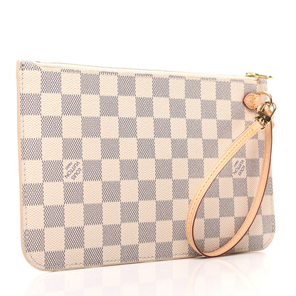 Louis Vuitton Damier Azur Neverfull MM GM Pochette 3 of 7