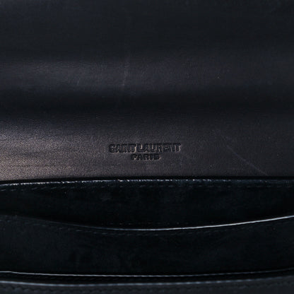 Saint Laurent Smooth Calfskin Classic Monogram Small Kaia Satchel Black 6 of 11