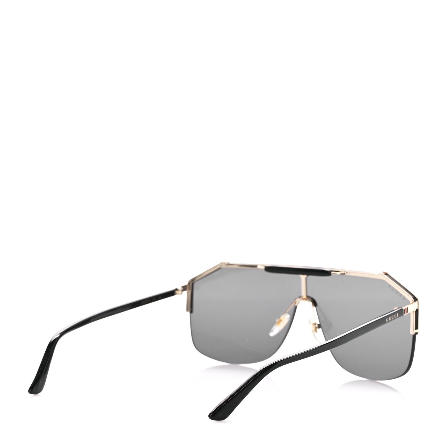 Gucci Metal Rimless Square Sunglasses GG0291S Black Gold 4 of 8