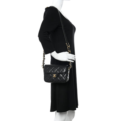 Chanel Caviar Quilted Mini Chain Flap Black 2 of 8