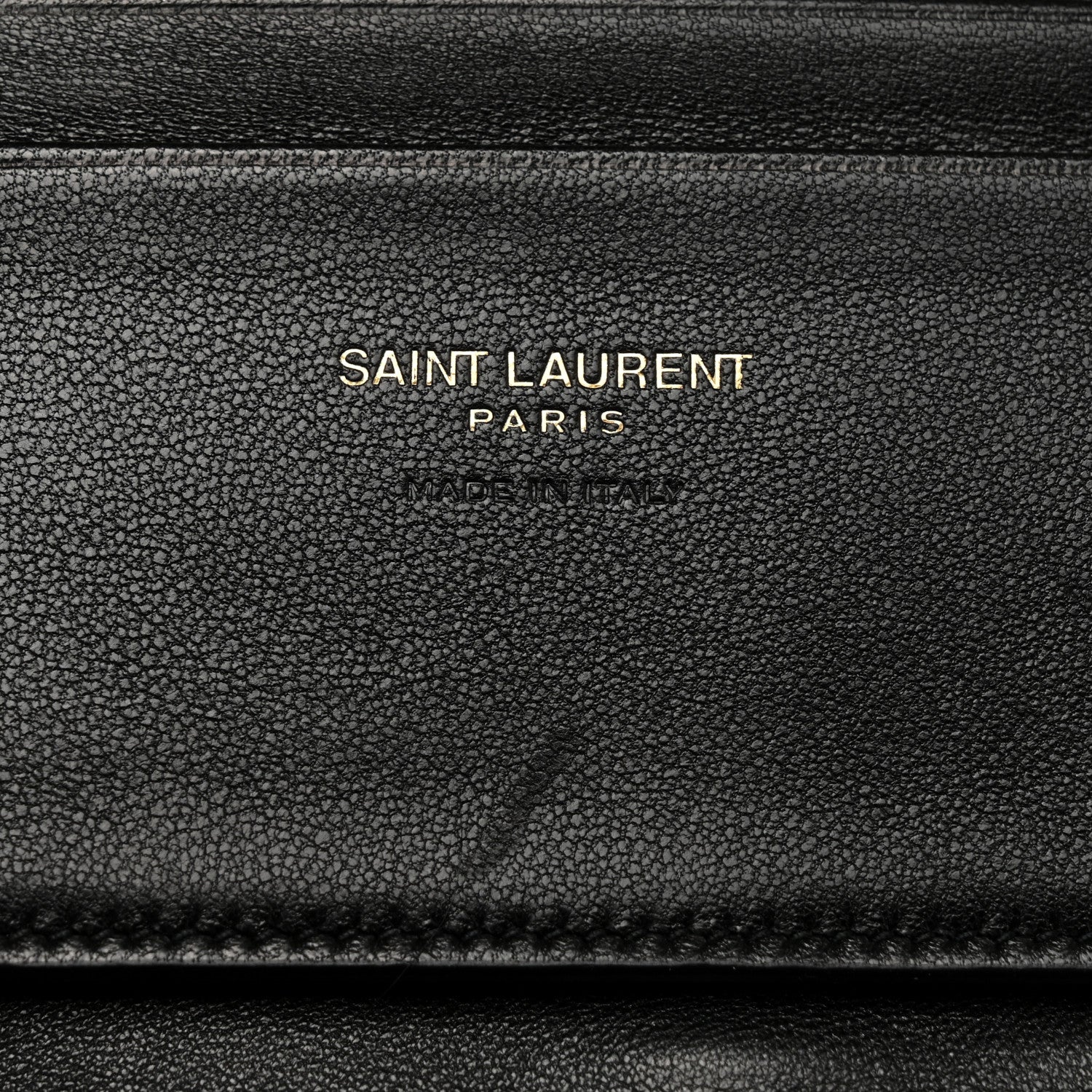 Saint Laurent Lambskin Calypso Compact Wallet Black 6 of 8