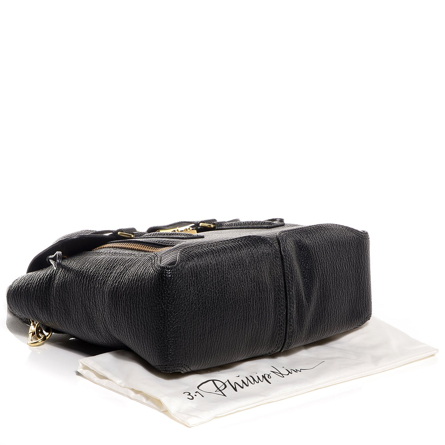 3.1 Leather Medium Pashli Satchel Black
