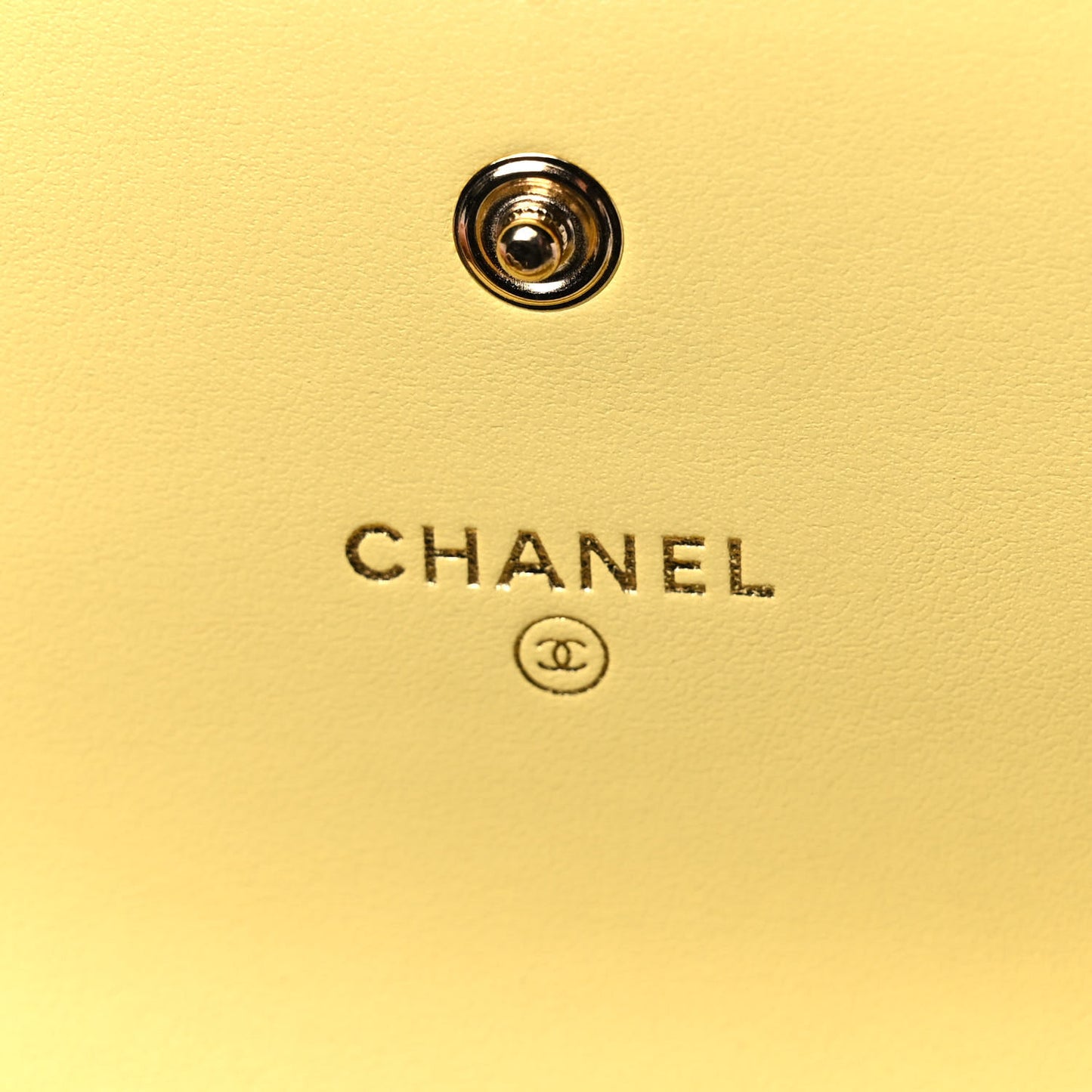 Caviar Quilted Medium Filigree Flap Wallet Yellow