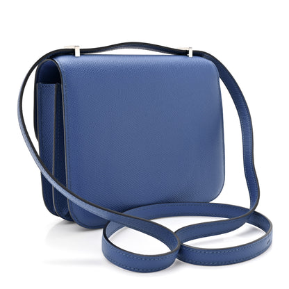 Hermes Epsom Enamel Constance 18 Bleu France 3 of 11