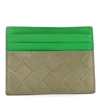 Bottega Veneta Nappa Intrecciato Card Holder Taupe Avocado 1 of 8
