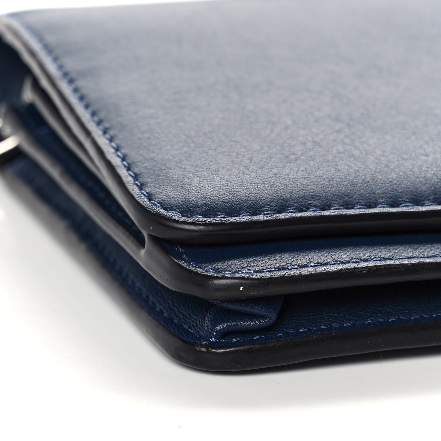 Marc Jacobs Calfskin Snapshot Wallet on Chain Blue 4 of 11