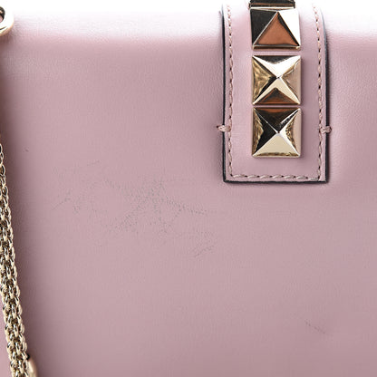 Valentino Garavani Vitello Medium Glam Lock Rockstud Flap Poudre 7 of 9