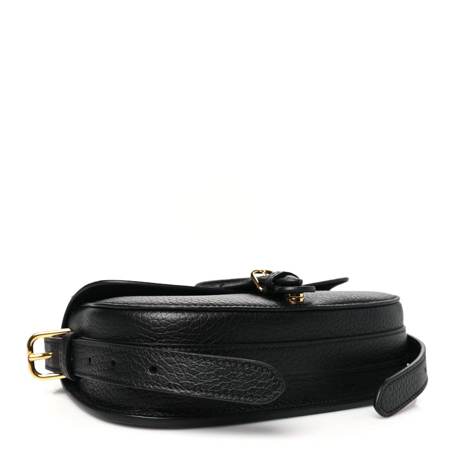 Grained Calfskin East West Bobby Bag Black