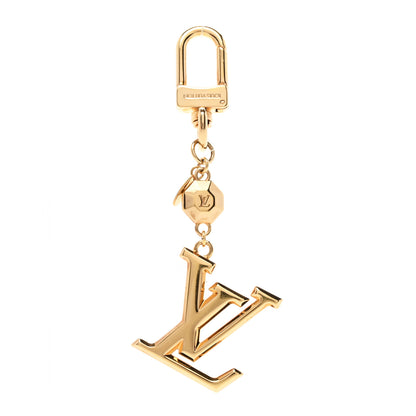 Louis Vuitton LV Facettes Bag Charm Key Holder Gold 1 of 5