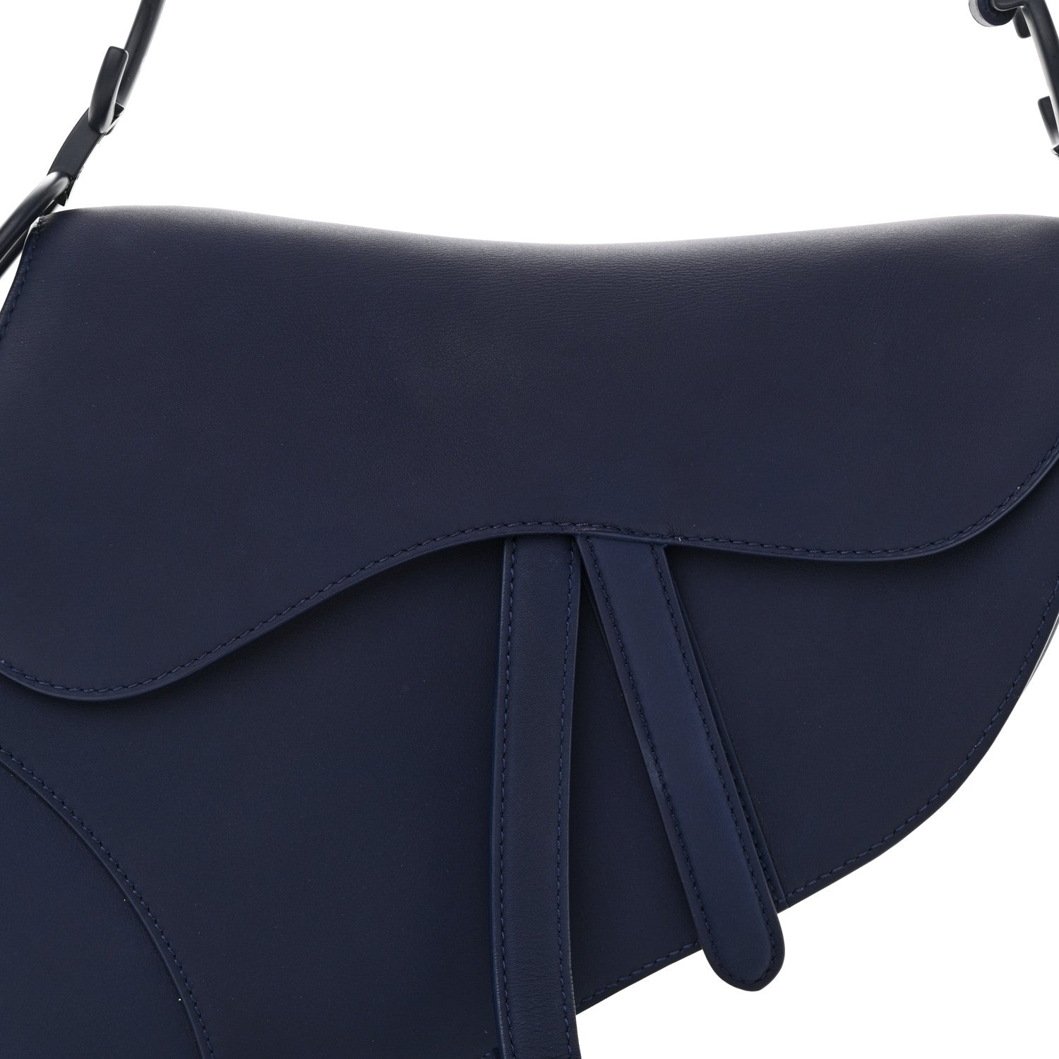 Christian Dior Ultra Matte Calfskin Saddle Bag Blue 8 of 10