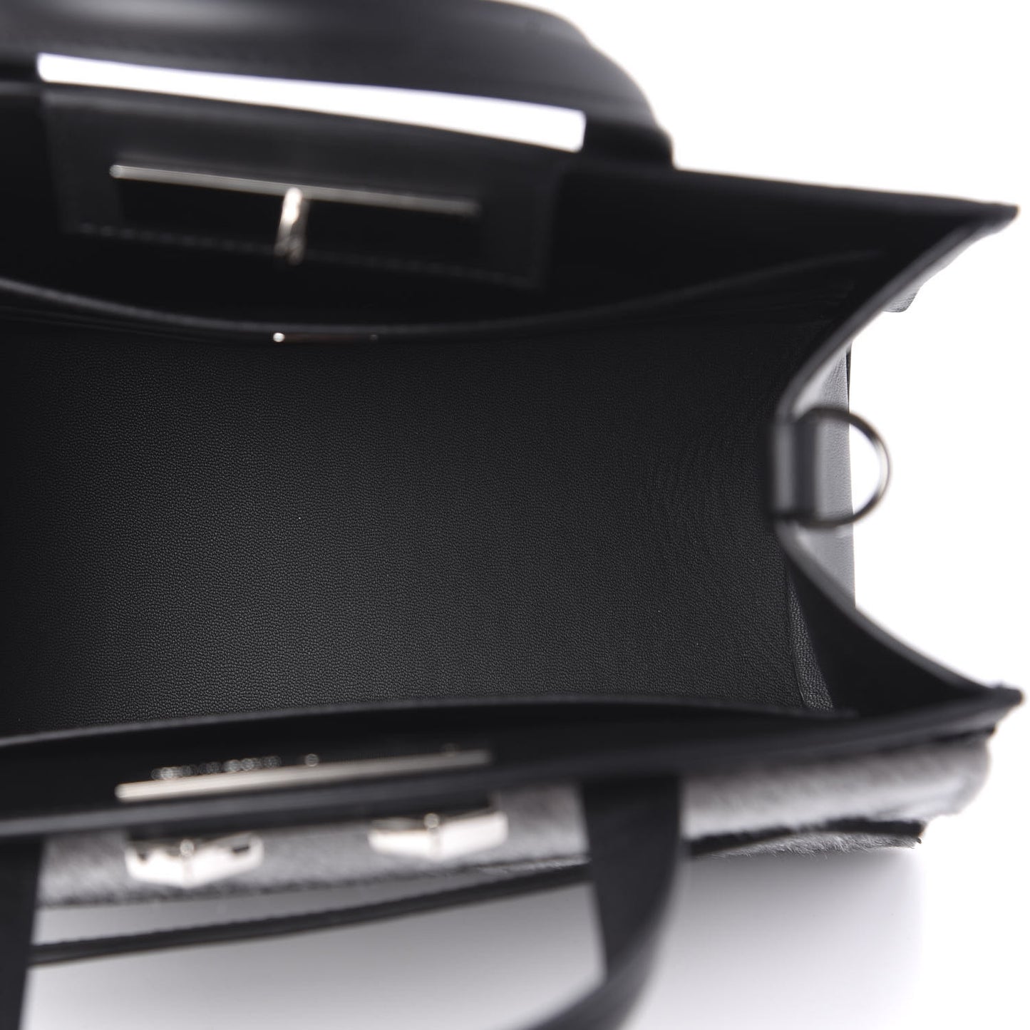 Calfskin Lux Calf Hair Mini Milano Tote Black