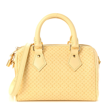 Louis Vuitton Calfskin Minigram Speedy Bandouliere 20 Banane 1 of 9
