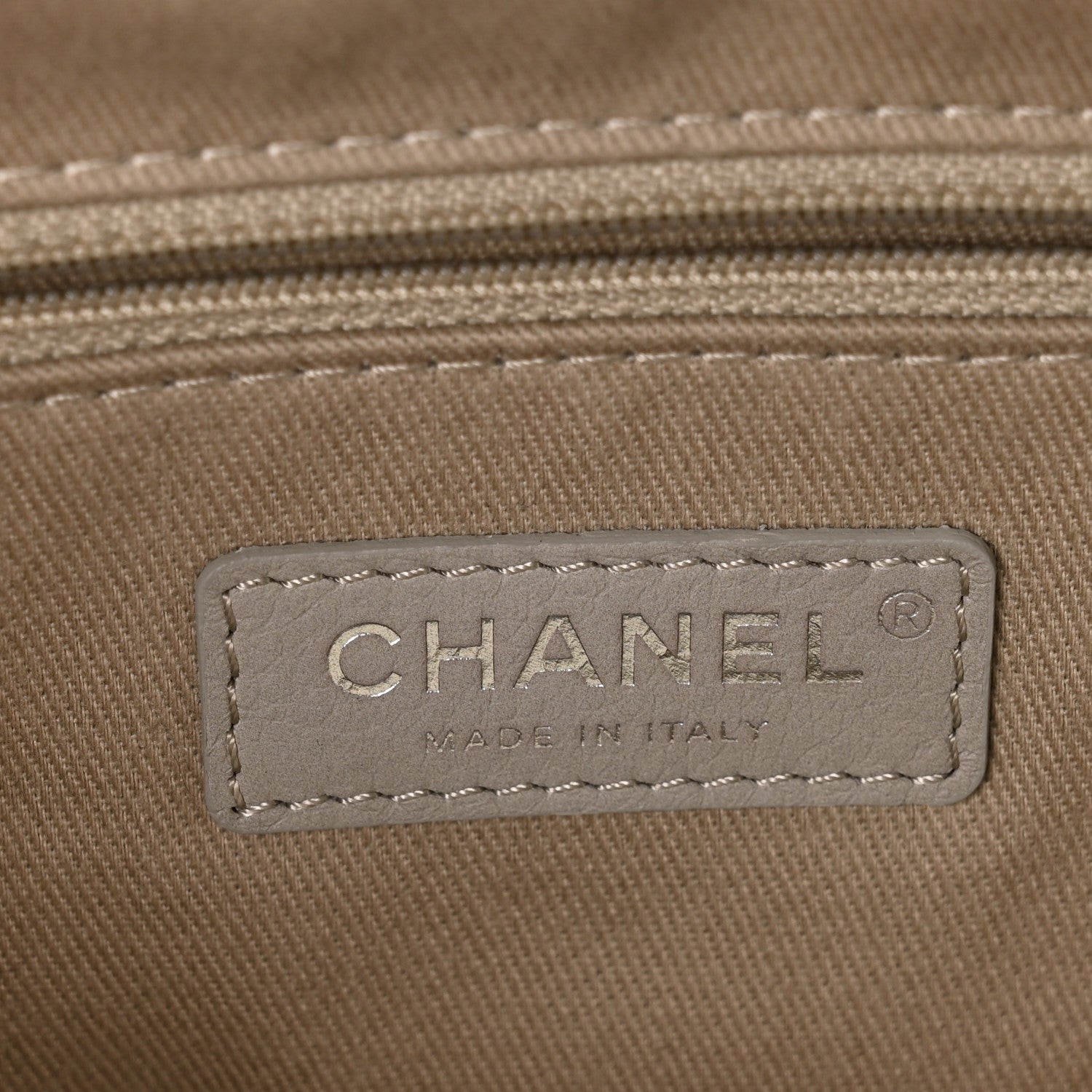 Chanel Canvas Deauville Small Bowling Bag Grey 6 of 10