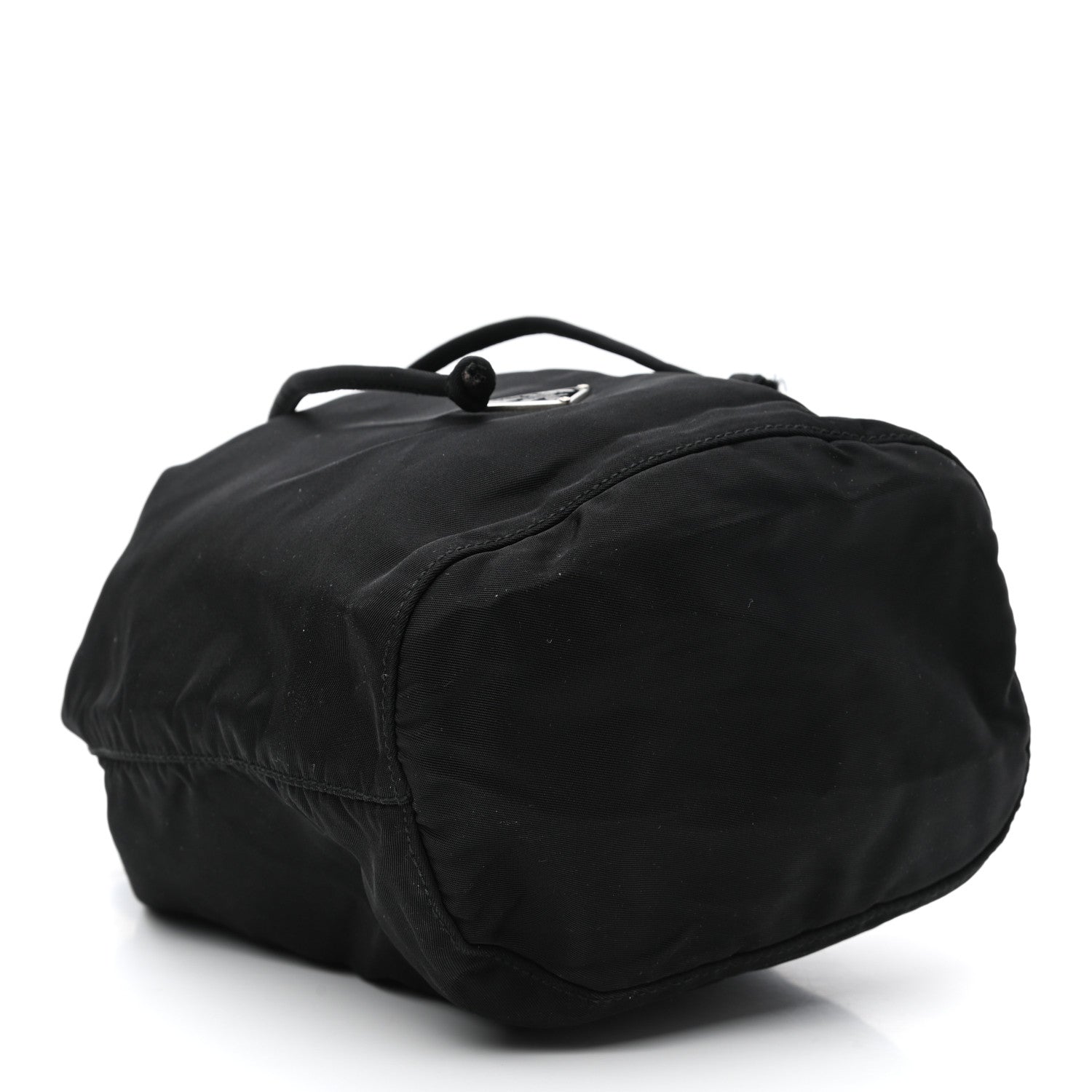 Prada Saffiano Tessuto Nylon Vela Bucket Wristlet Black 4 of 7