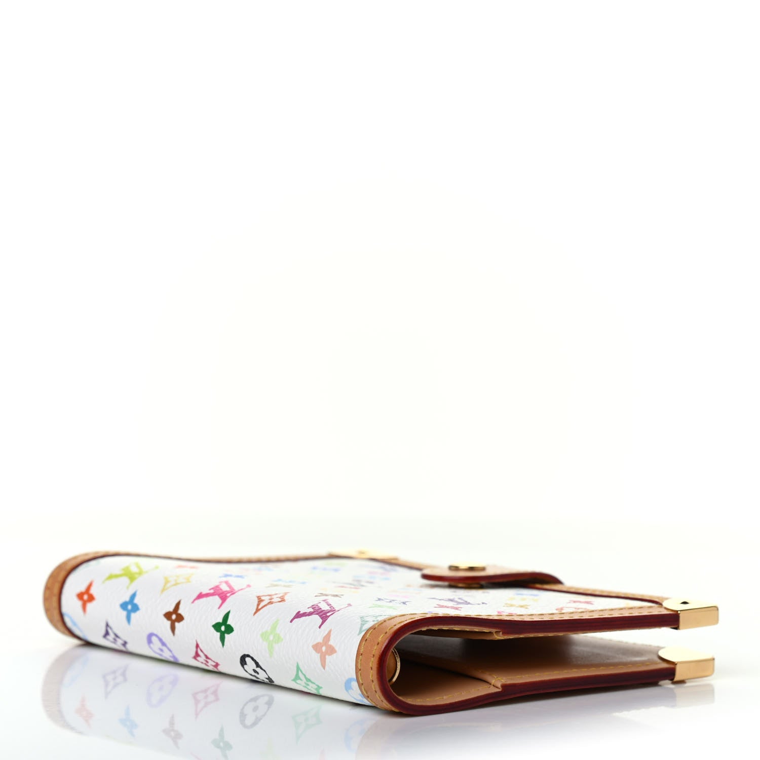 Louis Vuitton Monogram Multicolor Small Ring Agenda Cover White 3 of 4
