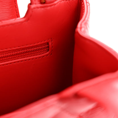 Chanel Shiny Aged Calfskin Quilted Nano Kelly Shopper Red 11 of 13