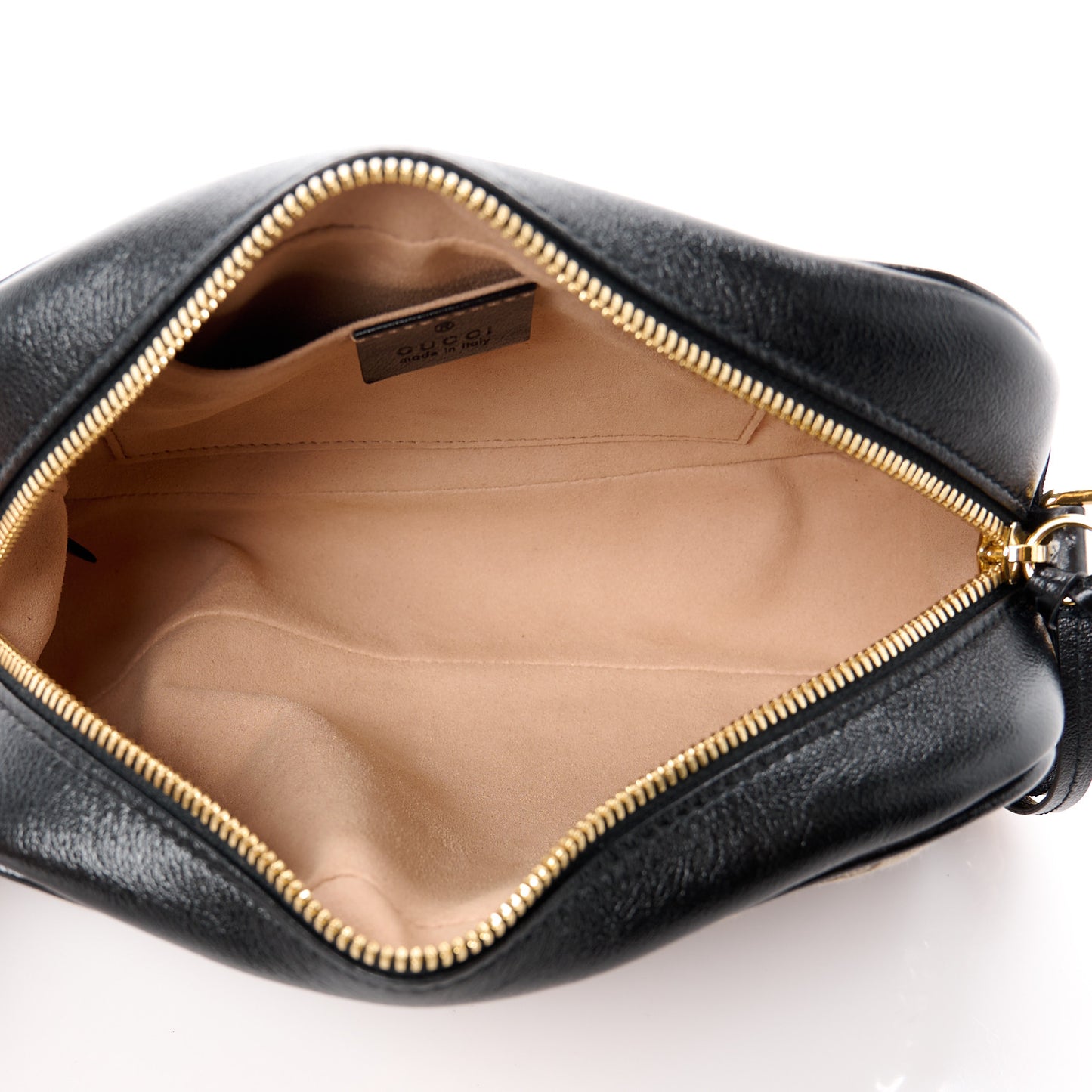 Monogram Matelasse Diagonal Small GG Marmont Chain Shoulder Bag Beige Black