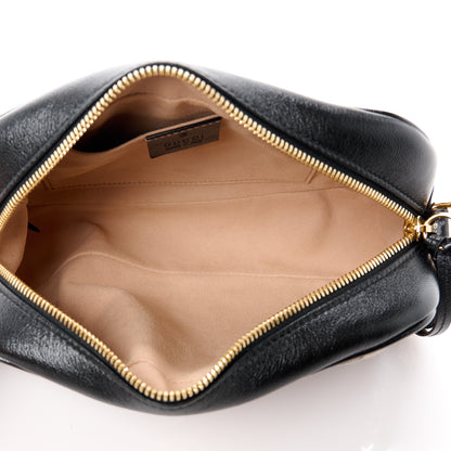 Gucci Monogram Matelasse Diagonal Small GG Marmont Chain Shoulder Bag Beige Black 5 of 12