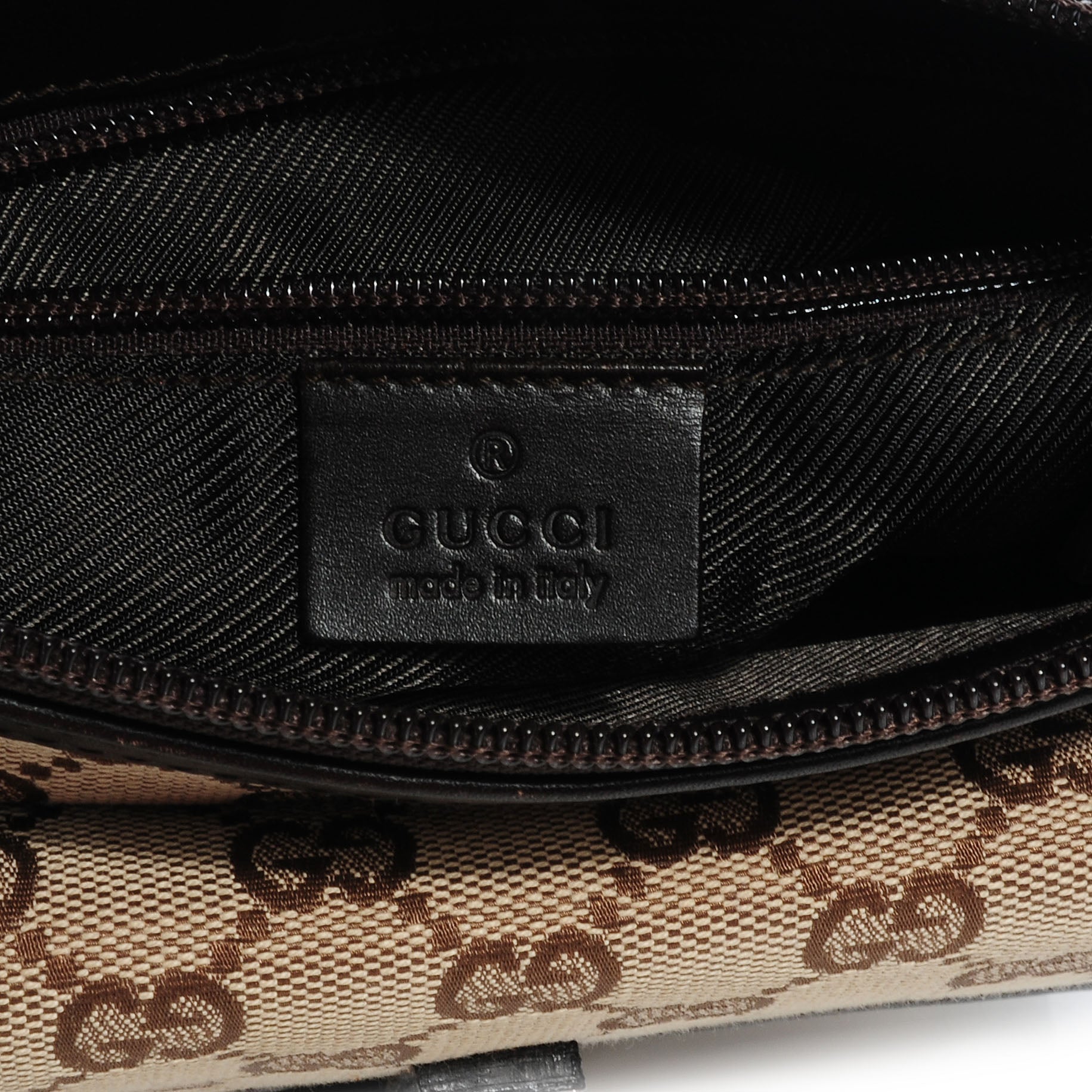 Gucci Monogram Small Messenger Bag Black 6 of 7