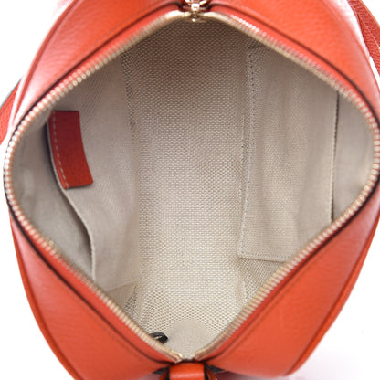 Gucci Pebbled Calfskin Small Soho Disco Bag Sun Orange 7 of 10