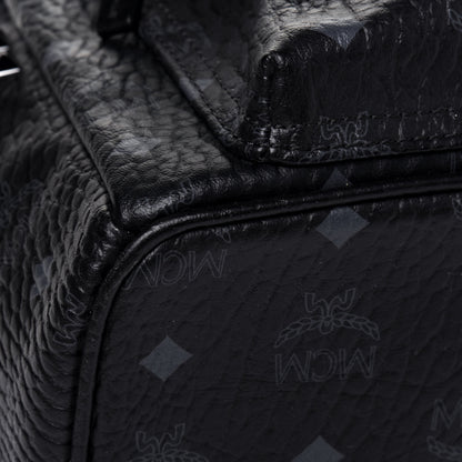 MCM Visetos Small Side Stud Stark Backpack Black 10 of 16