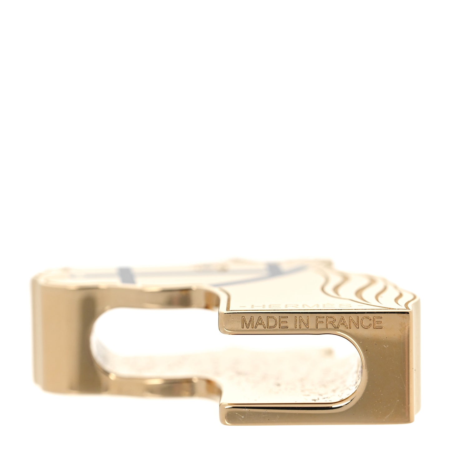 Permabrass Lacquered Quadrige Twilly Scarf Ring Black