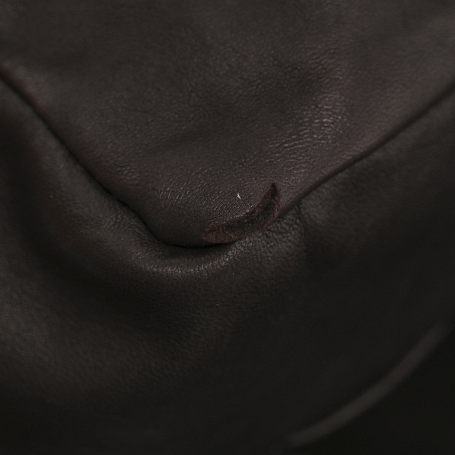 The Row Grained Saddle Calfskin Henri Bag Brunette 10 of 13