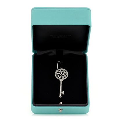 Tiffany Platinum Diamond Bubbles Key Pendant 4 of 4