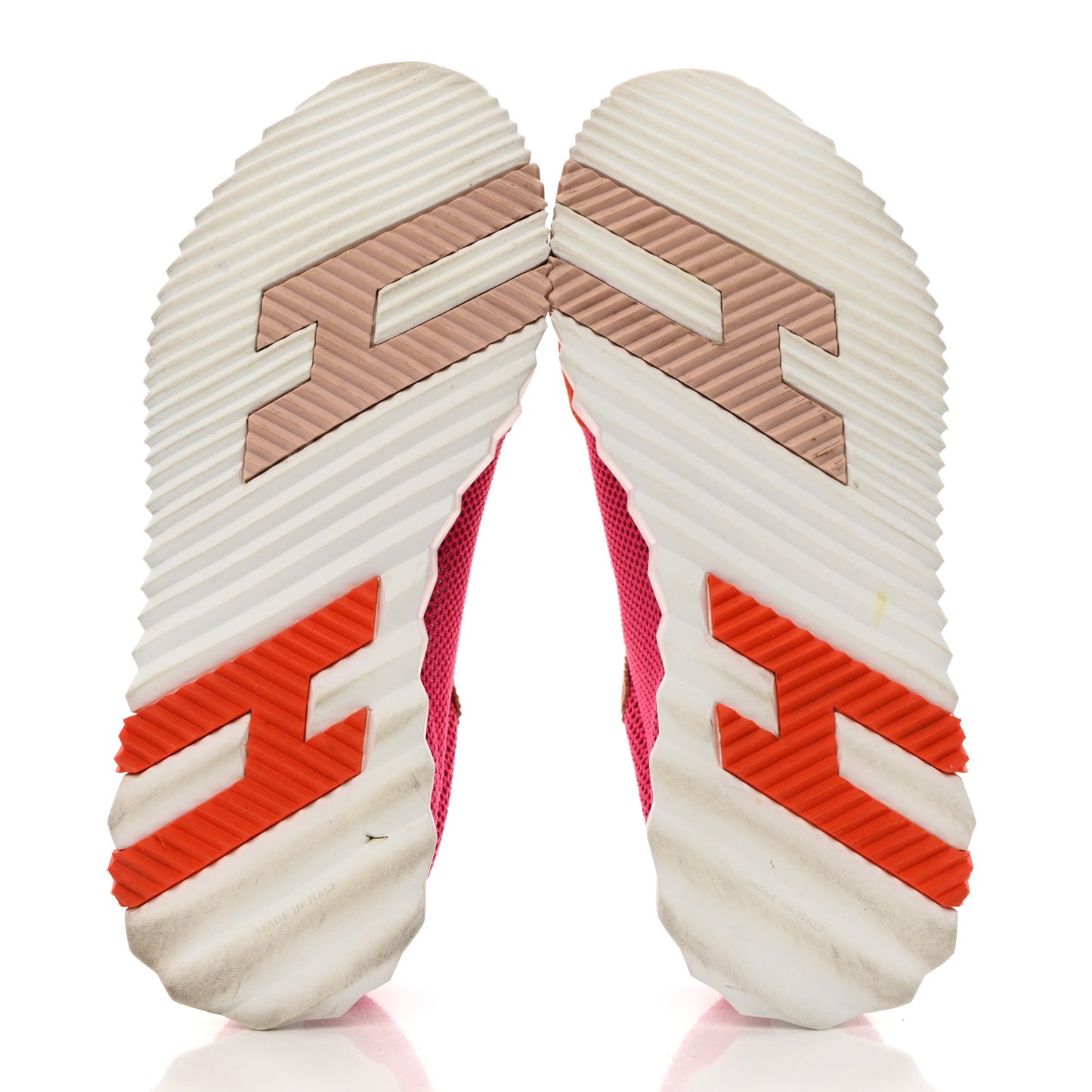 Air Mesh Suede Goatskin Bouncing Sneakers 38 Rose Multicolor