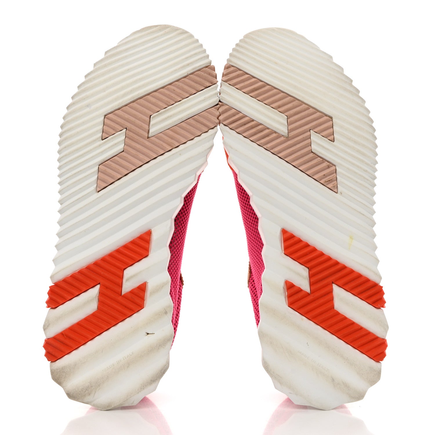 Hermes Air Mesh Suede Goatskin Bouncing Sneakers 38 Rose Multicolor 5 of 7