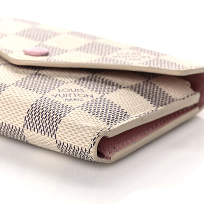 Louis Vuitton Damier Azur Victorine Wallet Rose Ballerine 8 of 10