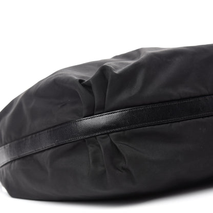 Prada Tessuto Nylon Saffiano Hobo Black 6 of 11