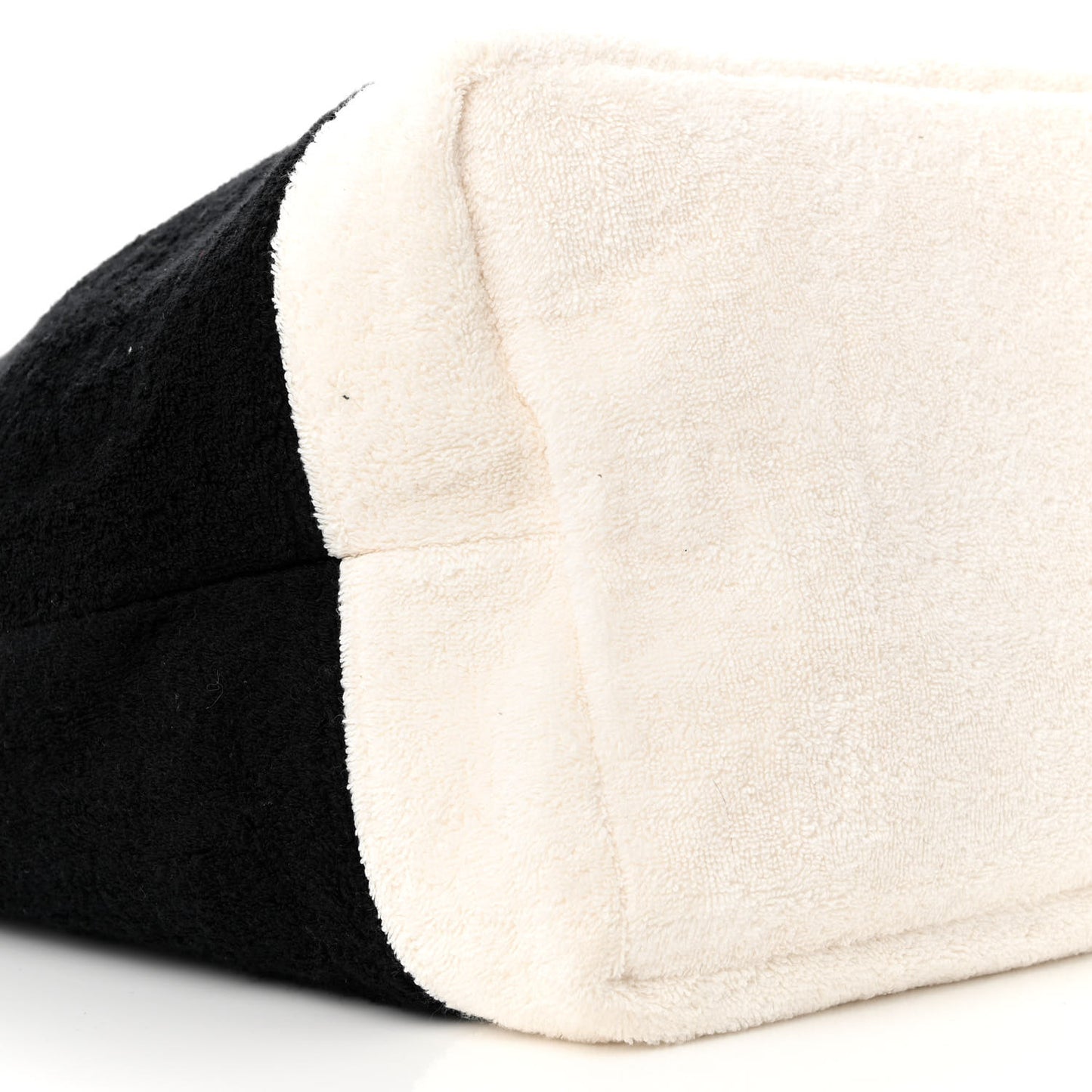Terry Cotton CC Beach Tote Towel Set Black White