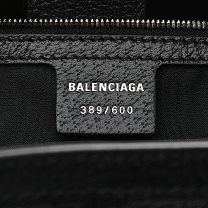 Gucci X BALENCIAGA BB Monogram Web Graffiti Medium Ophidia Shopping Tote Black 6 of 9