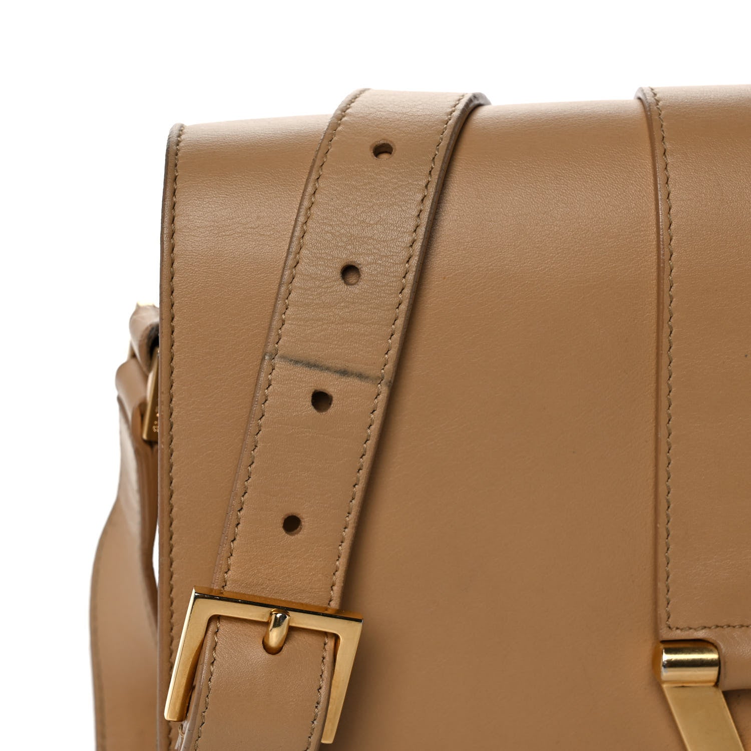 Saint Laurent Calfskin Classic Y Satchel Beige 11 of 17