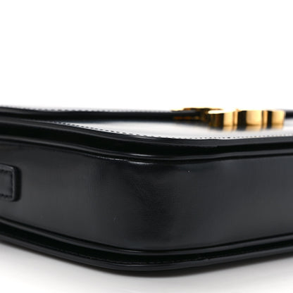 Celine Shiny Calfskin Medium Triomphe Black 7 of 8