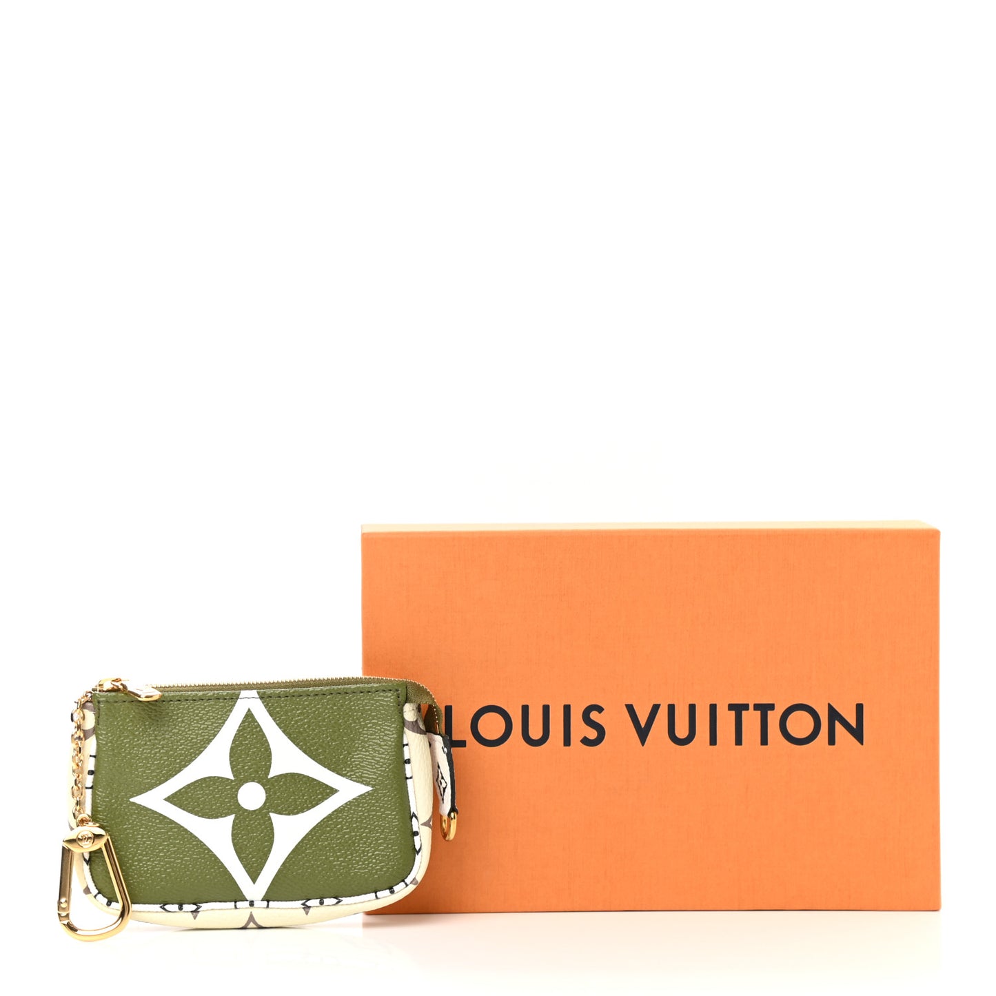Monogram Giant Micro Pochette Accessories Kaki White