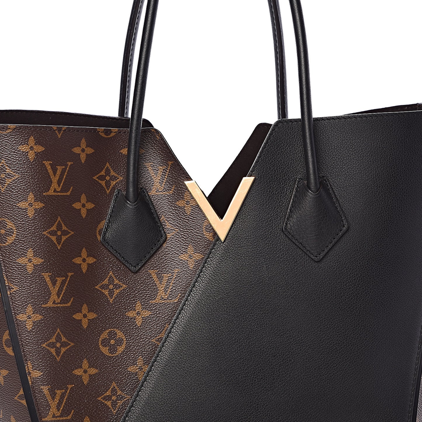 Calfskin Monogram Kimono Tote Black